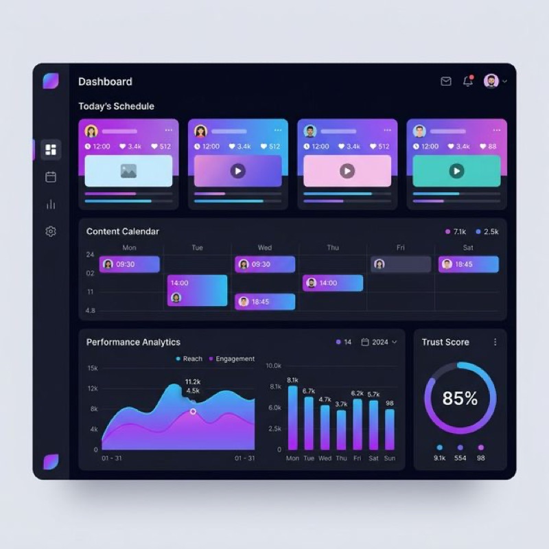 The new Automation settings with trust score visualization